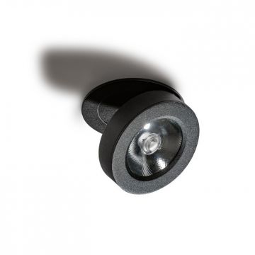 Spot LED incastrat directionabil de tavan/plafon IP54 FRIDA 7W 4000K negru