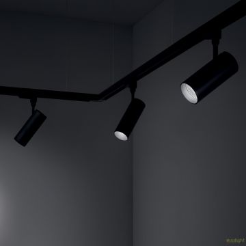 Spot LED pe sina directionabil SMILE mini 15W 3000K CRI80 50Â° negru 189949