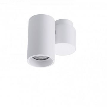 Spot modern directionabil aplicat tavan/plafon MAKALU 1 GU10 alb
