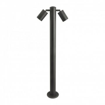 Stalp de exterior cu spoturi directionabile IP44 ROLF 2 90cm gri