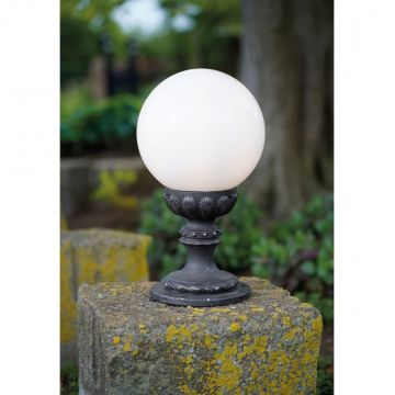 Stalp iluminat exterior din fier forjat H-44cm, AL 6553