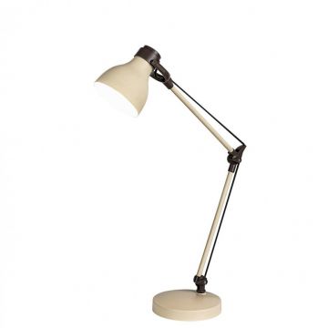 Veioza / Lampa de birou din metal Carter bej