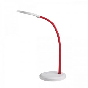 Veioza / Lampa LED de birou reglabila Timothy alb/rosu
