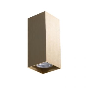 Aplica de perete cu lumina ambientala VELIA SQUARE 2 alama