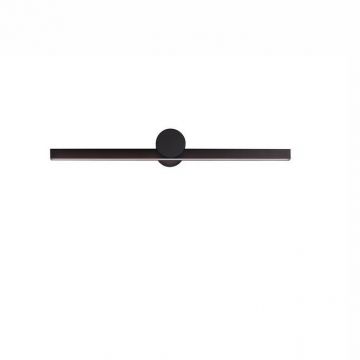Aplica de perete LED pentru oglinda baie IP54 BREGGO negru, 61cm