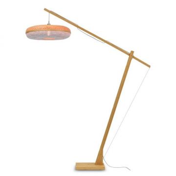 Lampadar eco din bambus Palawan Big natur/alb 60x15cm