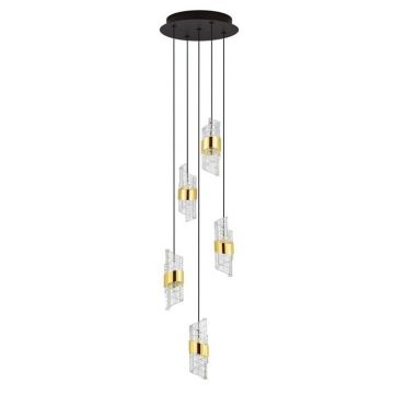 Lustra cu 5 pendule LED design modern Seneca