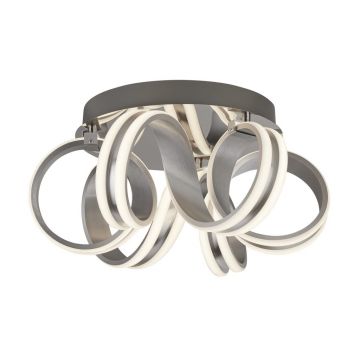Lustra LED aplicata design modern Belle argintiu