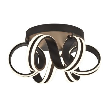Lustra LED aplicata design modern Belle negru