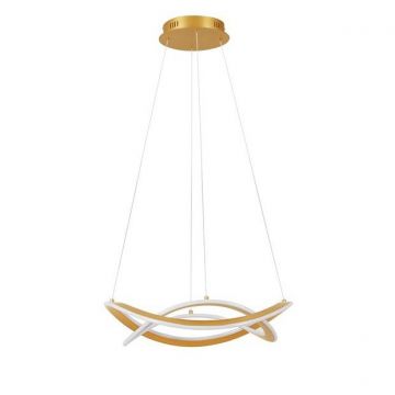 Lustra LED suspendata Celestia auriu