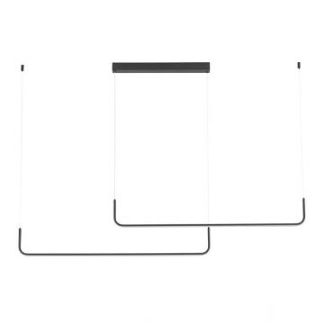 Lustra LED suspendata liniara Strita negru