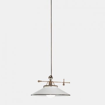 Lustra, Pendul rustic din alama cu sticla Murano Country