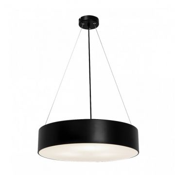 Lustra suspendata design modern circular Renata negru
