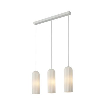 Lustra suspendata design nordic Miella 3L alb