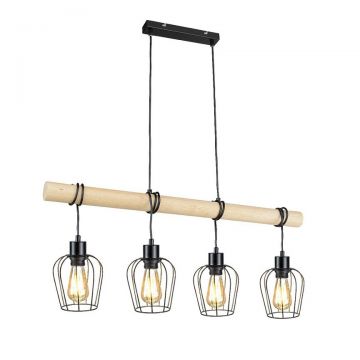 Lustra suspendata stil minimalist industrial Fabian 4L