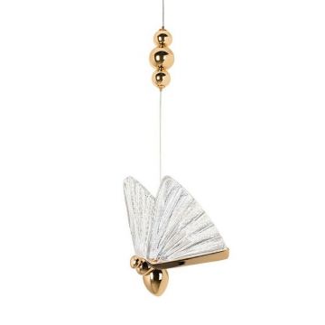 Pendul LED design modern Fluture S auriu