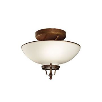 Plafoniera din alama cu sticla Murano Country 33,5cm