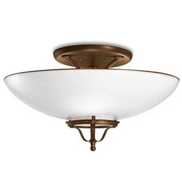 Plafoniera din alama cu sticla Murano Country 49,5cm