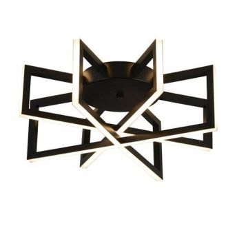 Plafoniera LED design modern Belle negru D-45cm