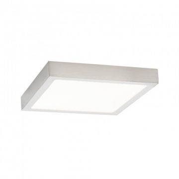 Plafoniera LED moderna design slim Lero 18x18cm aluminiu mat