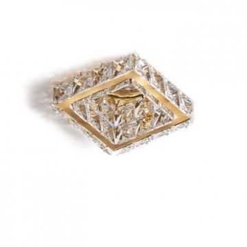 Spot incastrat tavan/plafon design decorativ ESTER SQUARE 1 GOLD