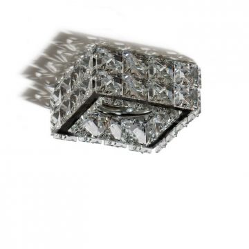 Spot incastrat tavan/plafon design decorativ ESTER SQUARE 2 BLACK