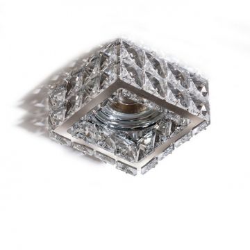 Spot incastrat tavan/plafon design decorativ ESTER SQUARE 2 CHROME