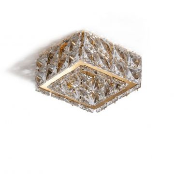 Spot incastrat tavan/plafon design decorativ ESTER SQUARE 2 GOLD