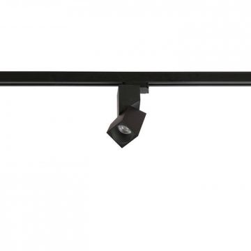 Spot LED directionabil pe sina SANTOS SQUARE TRACK negru