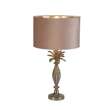 Veioza/Lampa de masa design lux elegant Belle argintiu/roz