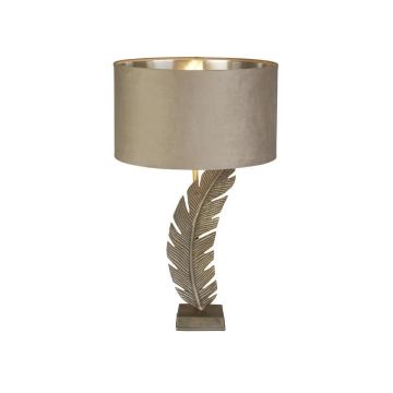Veioza/Lampa de masa design lux elegant Belle argintiu/taupe