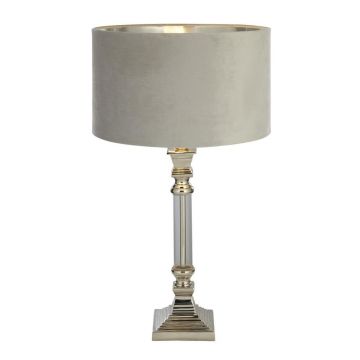 Veioza/Lampa de masa design lux elegant Belle crom/gri