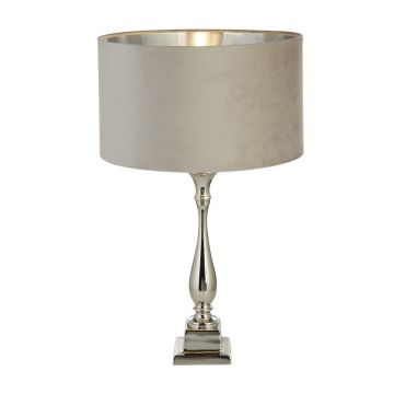 Veioza/Lampa de masa design lux elegant Belle crom/taupe