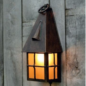 Aplica 1/2 iluminat exterior din fier forjat design rustic WL 3611