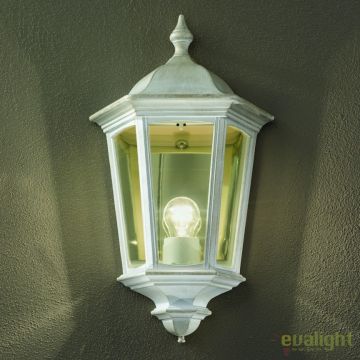 Aplica de perete exterior stil clasic IP43 Puchberg AL 11K/82505 weiÃŸ-gold/rauch OR