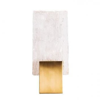 Aplica de perete LED design modern Vetro Brushed Gold