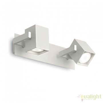 Aplica design modern cu 2 spoturi directionabile MOUSE AP2 alba 073545