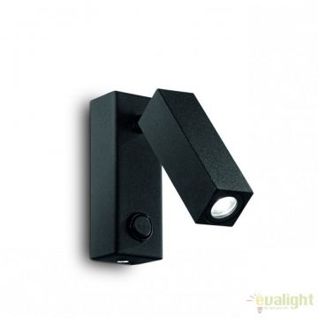 Aplica moderna, directionabila, LED PAGE AP SQUARE NERO 142241