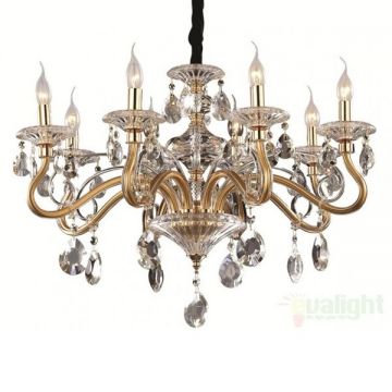 Candelabru 8 brate, cristal Venezian Negresco SP8 087764