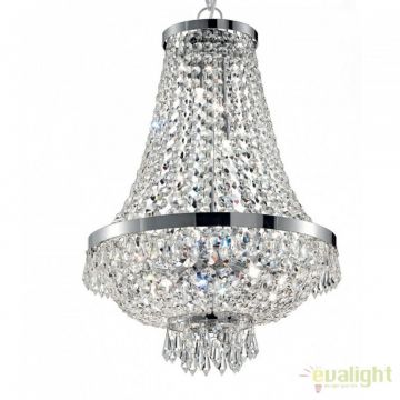 Candelabru cristal design elegant casa scarii CAESAR SP12 Cromo 114279