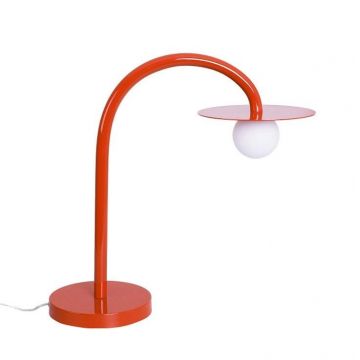 Lampa de masa LED design minimalist ENIGMA, Coral red