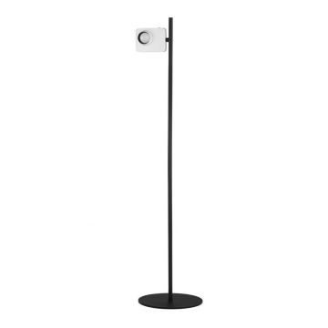 Lampa de podea LED cu spot directionabil stil minimalist KEDROS alb