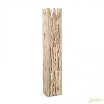 Lampadar design deosebit din lemn natur DRIFTWOOD PT2 180946
