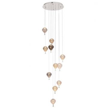 Lustra casa scarii cu 11 pendule LED design deosebit Palloncini 11
