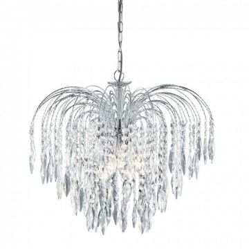 Lustra cristal suspendata design elegant Waterfall 5L 4175-5 SRT