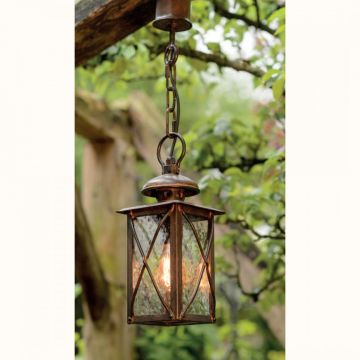Lustra iluminat exterior din fier forjat design felinar HL 2349-A