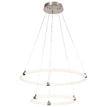 Lustra LED cu telecomanda, circulara 2 inele Irelia