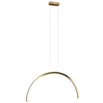 Lustra LED design decorativ modern Trio Arc I Brusched Gold