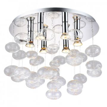 Lustra moderna aplicata design deosebit Ã˜49cm Luvia clar