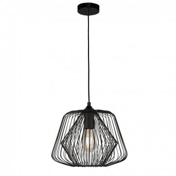 Lustra / Pendul design modern minimalist Bell Cage negru 0211BK SRT
